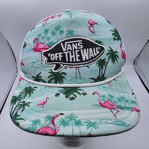 Vans Off The Wall Adults Flamingo Palm Trees Trucker Hat Beach Summer Outdoors